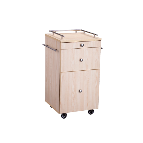 Wooden tool storage cabinet for barber shop