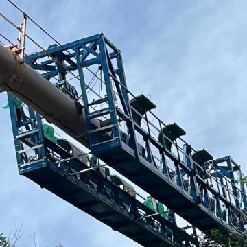 Highway Bridge Stay Cable Dehumidifying Maintenance Vehicle