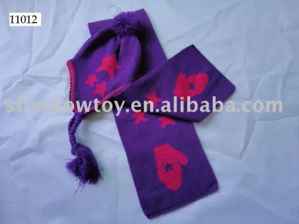 Knitted hat Scarf & Hat scarf Sets