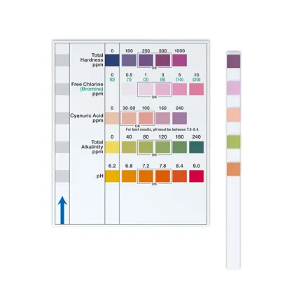 Spa pools water test strips 5in1