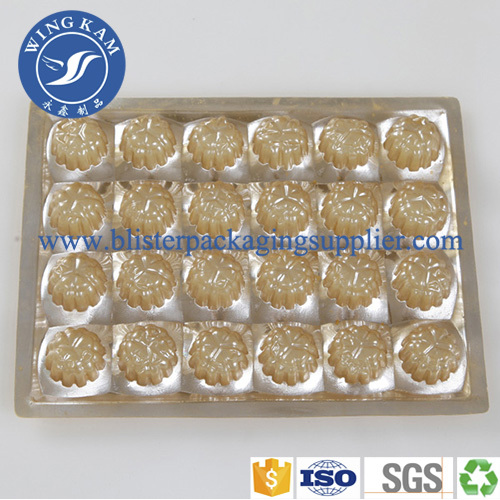 Recyclable Gold PET Plastic Chocolate Tray