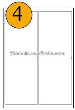A4 Laser label,4 Labels per sheet,L7169-- 99.1mm x 139mm