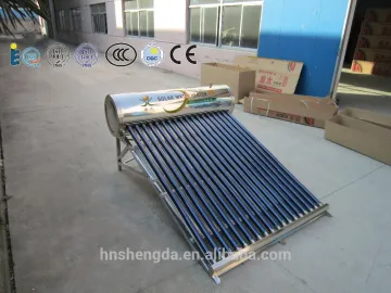 solar heating non-pressurized water heater with 6 years warranty China manufacture