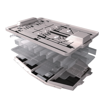 Revêtement en poudre d'isolation du boîtier de batterie de puissance