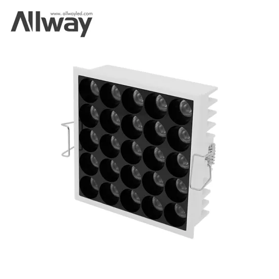 ALLWAY Zhongshan Factory: 25W LED Downlight Linear Grille with Antiglare Aluminum Modern Indoor Lighting
