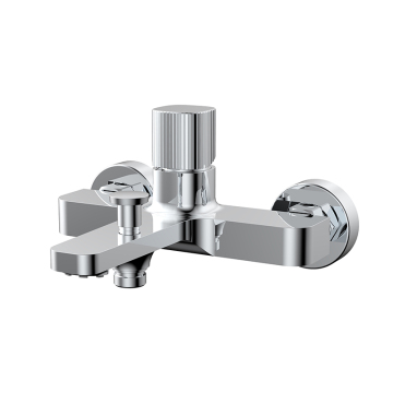 Moderner Wandhahn für Messingmixer für Messingbad zur Badewanne