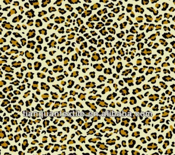 yellow leopard print t/c flannel fabric for shoe pad wholesale