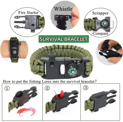 Tactical Camping Emergency Rescue Kit: Outdoor Survival Gear