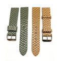 Custom Fishskin pattern Genuine leather watch strap