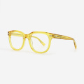 Bevelling Full-rim Square Acetate Men's Optical Frames