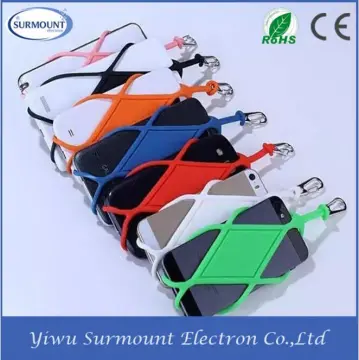 Colorful Silicone Straps Novelty Mobile Phone Necklace Holder