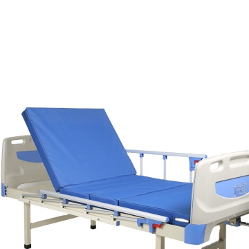 crank hospital medical bed with sponge mattress