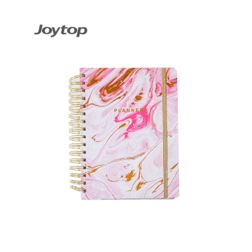 Joytop Customized Pink Functional A5 Spiral Notebook Planner 2025 Agenda