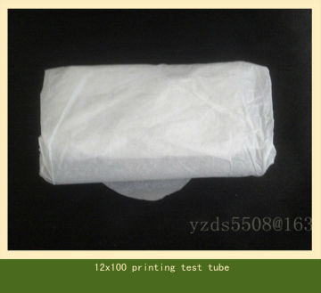 10ml 12x100mm glass rim printed graduated test tube