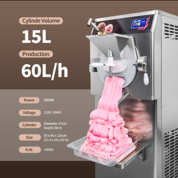 Gelato Italian Style Stall Ice Cream Machine / Multi-size Ice Cream Drawing Machine