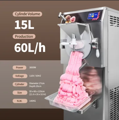 Gelato Italian Style Stall Ice Cream Machine / Multi-size Ice Cream Drawing Machine