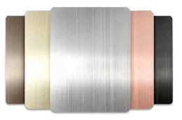 Decorative brushed aluminum sheet