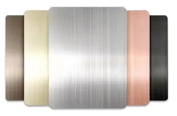 Decorative brushed aluminum sheet