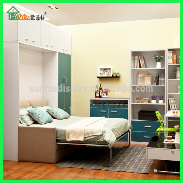Save cost fashionable bedroom Murphy bed hidden wall bed with sofa