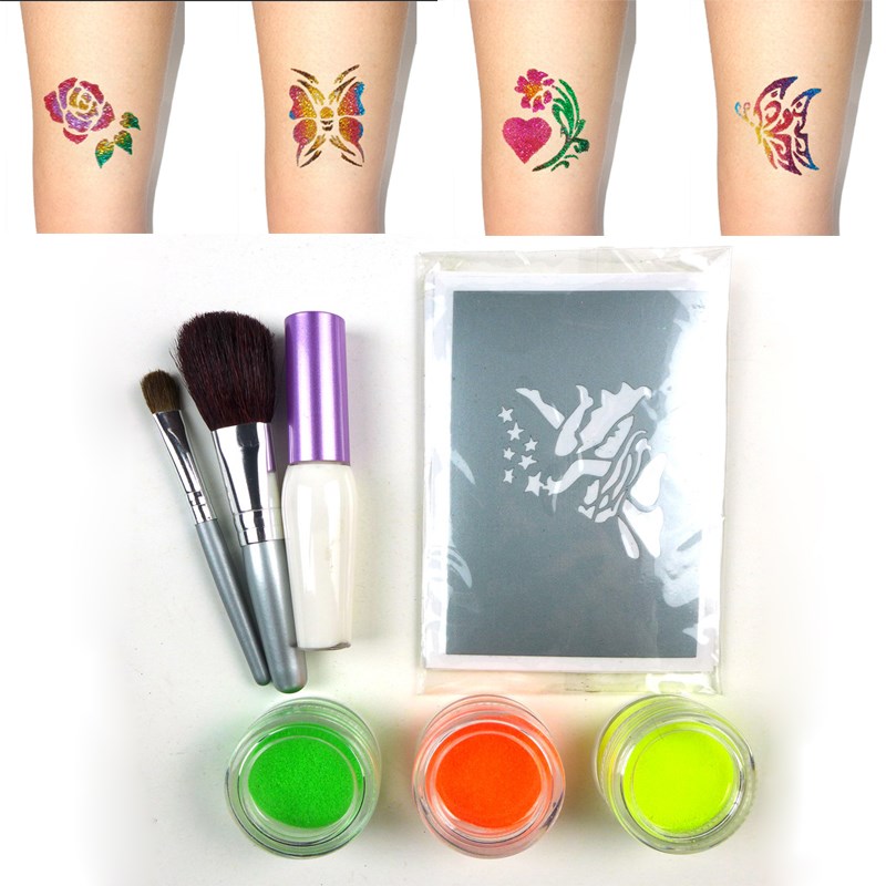 Temporary Glitter Tattoo Kit