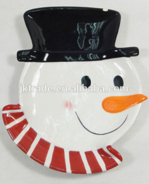 Christmas ceramic dinner plate