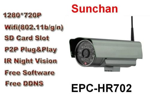 Hd Wireless P2p Ip Cam With 32g Sd Card , 24 Hour Monitoring