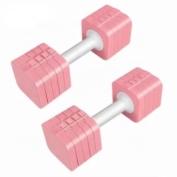 Custom Pink Adjustable Dumbbells (10kg/22lb) for Women: New Design in Gym Equipment