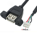 Panel montieren USB -Typ AF bis Ph2.0 Kabel