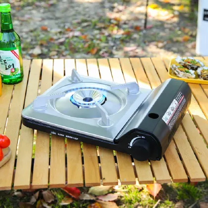 Portable Camping Kitchen Box Stove - Travel Gas Stove Outdoor Folding Gas Stove