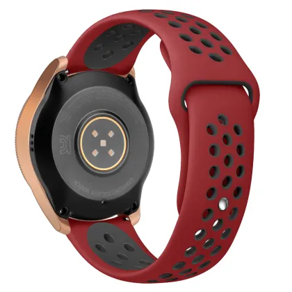 Universal 20mm Silicone Dual Color Watch Band for Samsung Galaxy Watch 42mm/Active 2/Gear S2