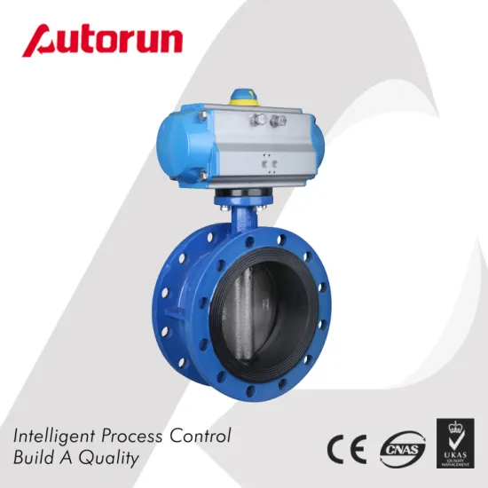 Flanged Ends Wcb Pneumatic Butterfly Valve