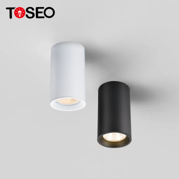 Modern Pure Aluminium LED Ceiling Light with GU10 Socket for Surface Mounting - Ideal for Living Room Lighting