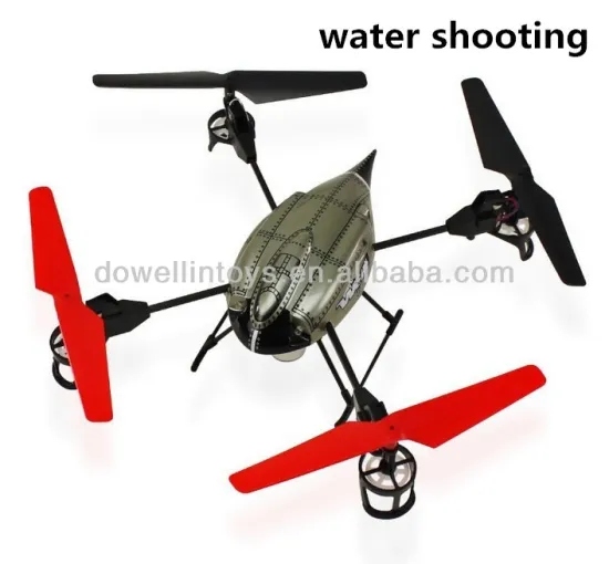 4CH water shooting UFO,3 axis quadcopter