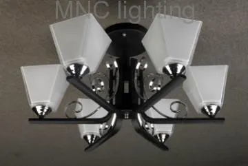 square glass shape ceiling pendant light