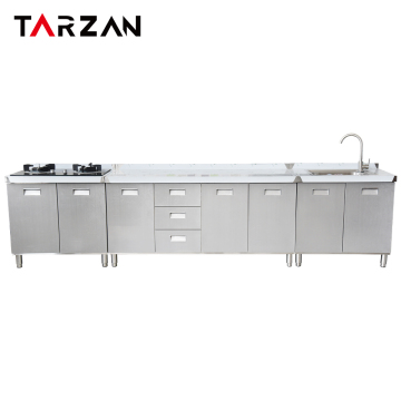 Gabinetes de cocina de acero inoxidable 304 de grado comercial: soluciones de almacenamiento eficientes para un espacio optimizado