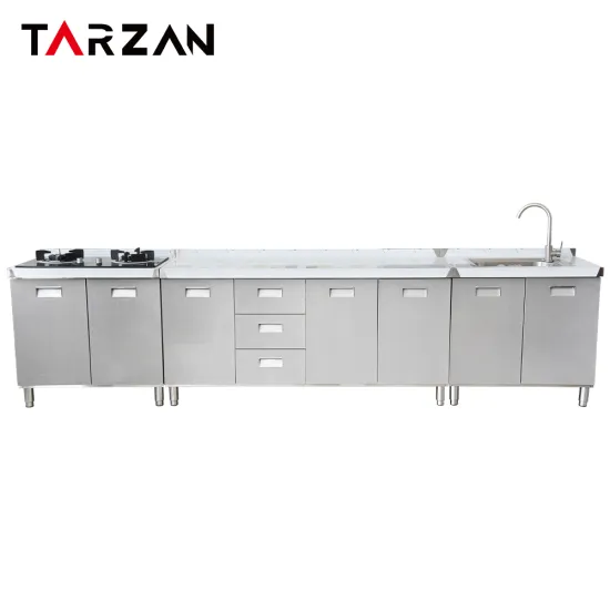 Commercial-grade 304 Stainless Steel Kitchen Cabinets: Efficient Storage Solutions for Optimized Space
