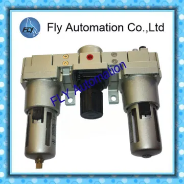 Aluminium Grey Smc Air Filter Regulator Lubricator Ac5000-06 