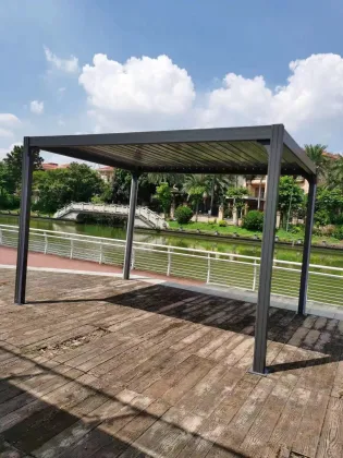 Aluminum Outdoor Furniture for 3x3m Garden Pavilion Design