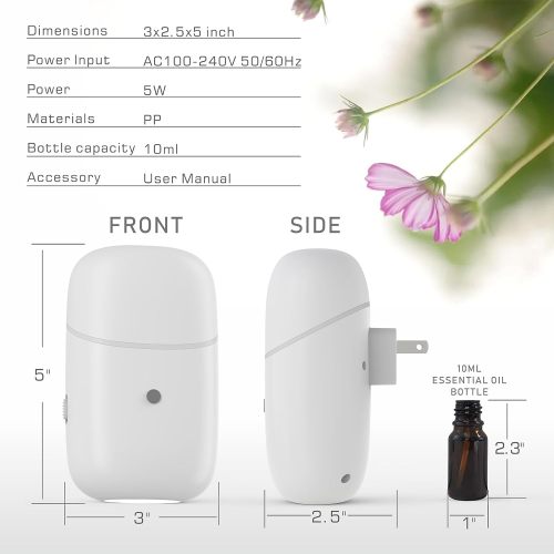 10ML Plug in Waterless Essential Oil Diffuser