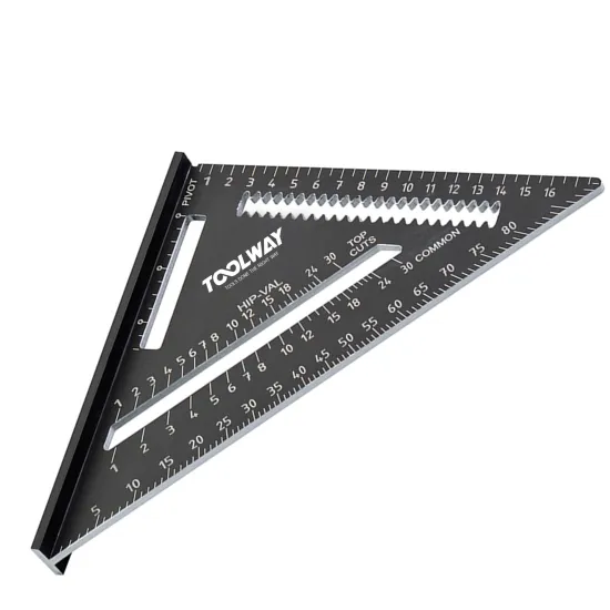 High-Quality Customizable Heavy Duty Aluminum Pocket Square Triangular Architectural Scale Ruler