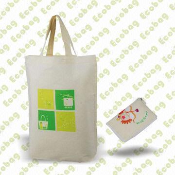 Organic Cotton Foldable Bag, Suitable for Shopping, Various Colors are Available
