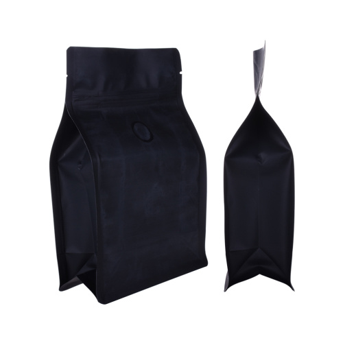 Food Grade Flat Bottom Zipper Blue Coffee Bag