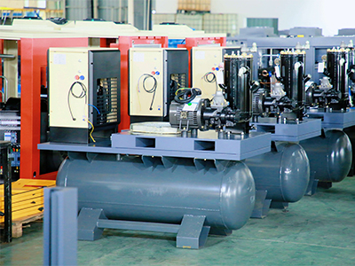 Integrated screw air compressor