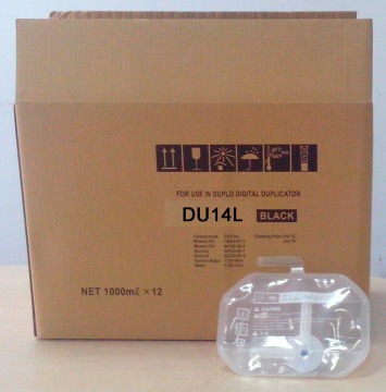 Duplo 1000ml Du-14L Ink & Duplo Dupilcator Consumable Du14L Encre & Du14L Ink for Dp-U520/550/620/650/850