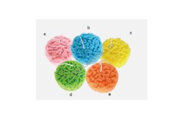 light colour bath sponge