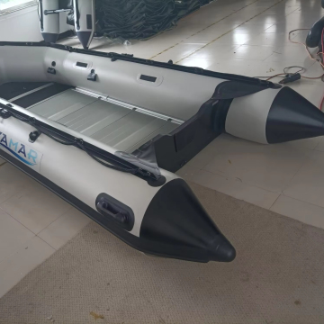 Perahu Tiup 420cm A-Type PVC 1.2mm Lantai Aluminium 13ft 4m