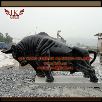 marble animal sculpture of bull for garden decoration made from Quyang carving factory