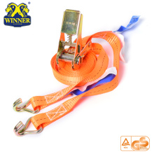 High Strength Polyester Cargo Lashing Ratchet Tie Down Strap