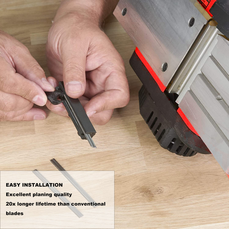 TOOLWAY Reversible Straight Tungsten Carbide Planer Blades for Woodworking - TCT/HM