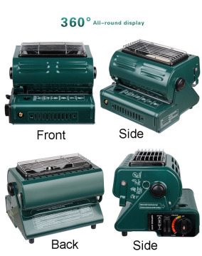 GH-169D: 2-in-1 Portable Gas Heater & Stove for Camping and Fishing